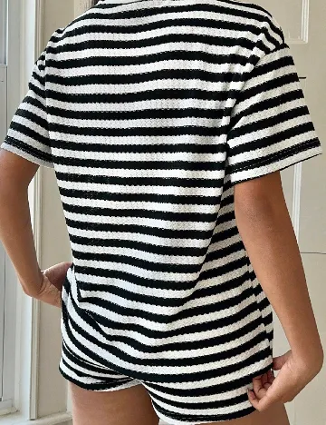 Compleu SHEIN CURVE, alb/negru