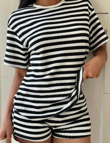 Compleu SHEIN CURVE, alb/negru