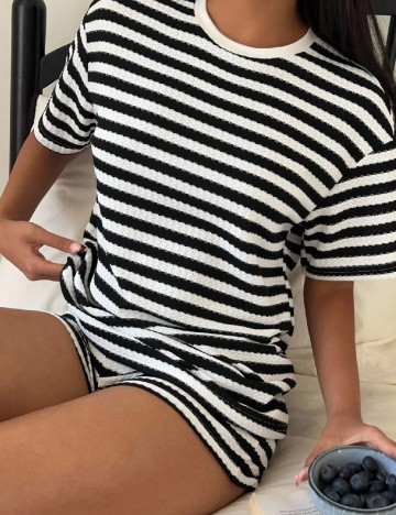 Compleu SHEIN CURVE, alb/negru