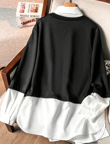 Bluza SHEIN CURVE, negru