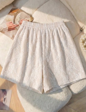 Pantaloni scurti SHEIN, crem