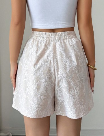 Pantaloni scurti SHEIN, crem