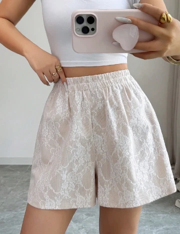 Pantaloni scurti SHEIN, crem
