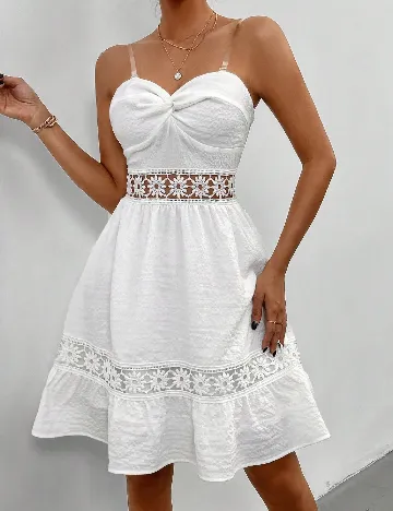 Rochie scurta SHEIN, alb