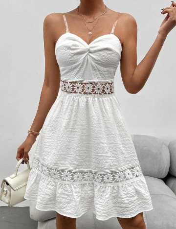 Rochie scurta SHEIN, alb