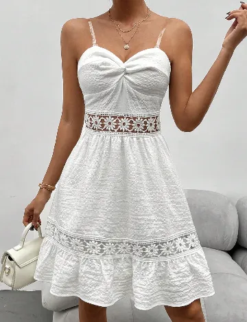 Rochie scurta SHEIN, alb