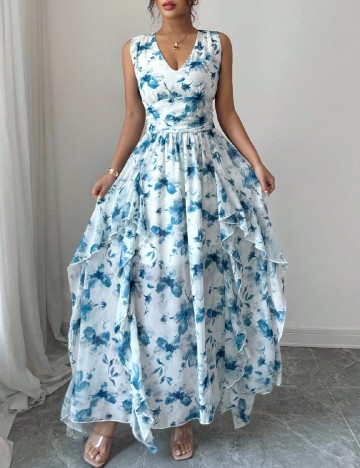 Rochie lunga SHEIN, albastru