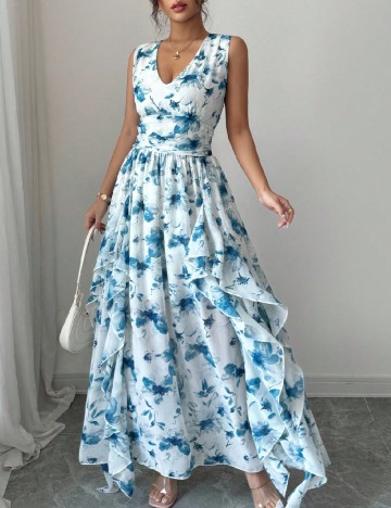 Rochie lunga SHEIN, albastru