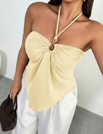 Top SHEIN CURVE, galben