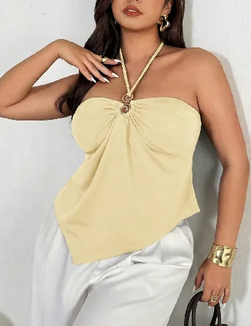 Top SHEIN CURVE, galben