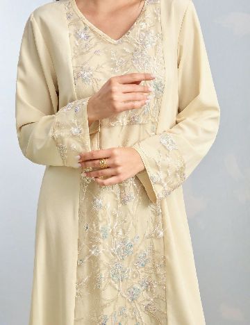 Rochie lunga SHEIN, crem