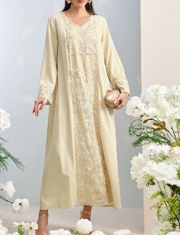 Rochie lunga SHEIN, crem