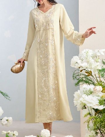 Rochie lunga SHEIN, crem