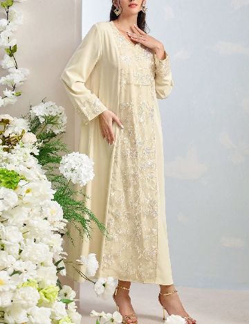 Rochie lunga SHEIN, crem