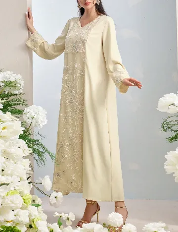 Rochie lunga SHEIN, crem