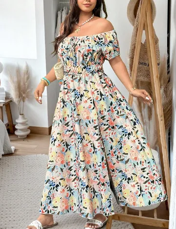 Rochie lunga SHEIN CURVE, mix culori