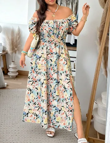 Rochie lunga SHEIN CURVE, mix culori
