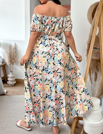 Rochie lunga SHEIN CURVE, mix culori