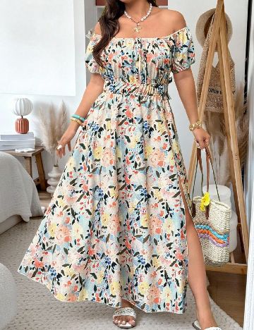 Rochie lunga SHEIN CURVE, mix culori