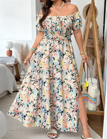 Rochie lunga SHEIN CURVE, mix culori