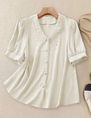 Camasa SHEIN CURVE, crem