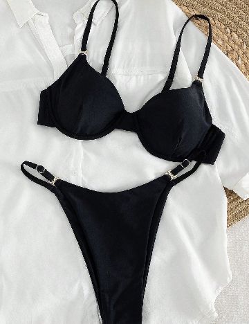 Costum de baie SHEIN, negru