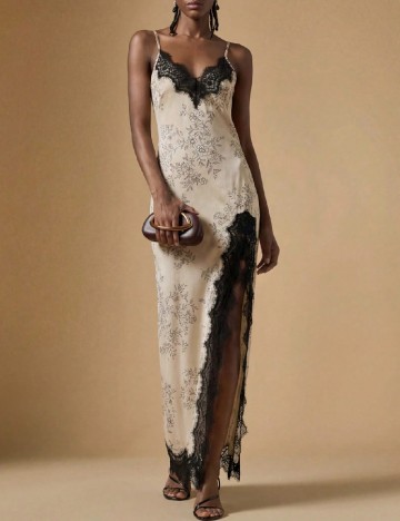 Rochie lunga SHEIN, crem