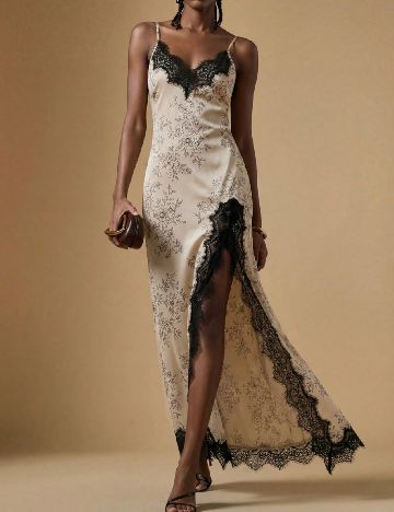 Rochie lunga SHEIN, crem
