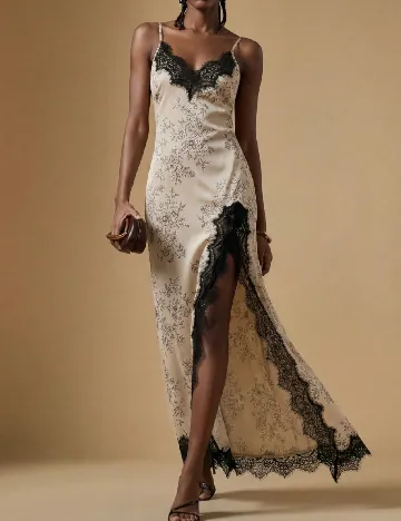 Rochie lunga SHEIN, crem