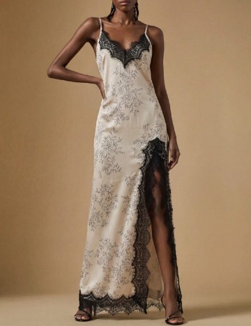 Rochie lunga SHEIN, crem