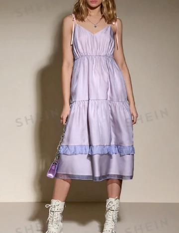 Rochie medie SHEIN, maro