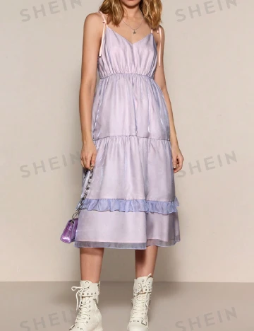 Rochie medie SHEIN, maro