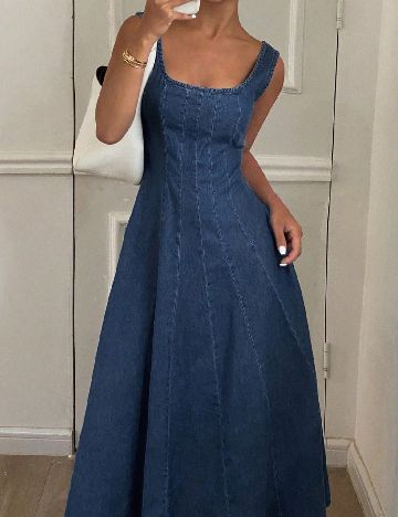 Rochie medie SHEIN, bleumarin
