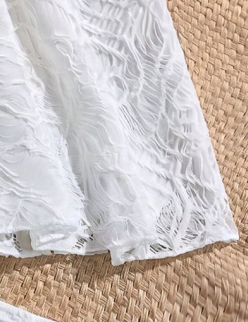 Costum de baie Shein Kids, alb