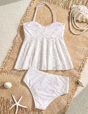 Costum de baie Shein Kids, alb