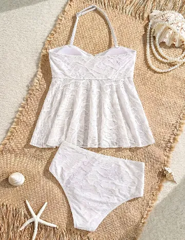 Costum de baie Shein Kids, alb