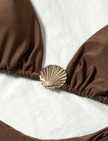 Costum de baie SHEIN, maro