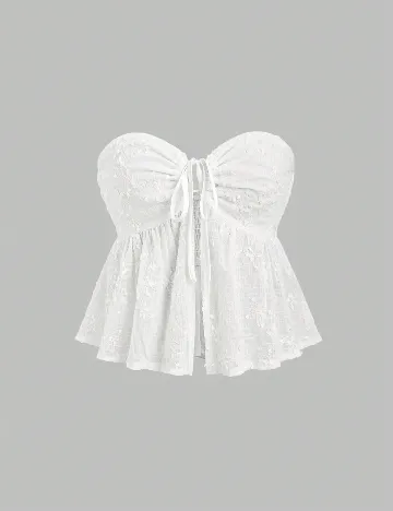 Top SHEIN, alb