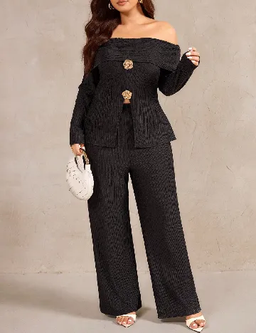 Compleu SHEIN CURVE, negru