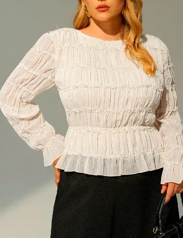 Bluza SHEIN CURVE, crem