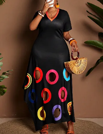 Rochie lunga SHEIN CURVE, negru