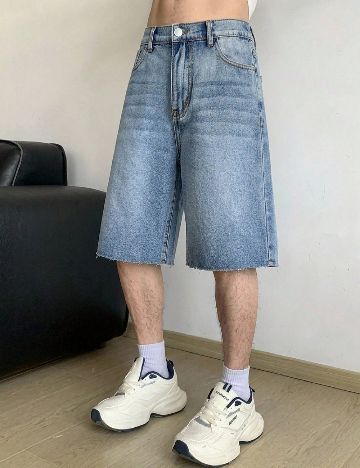 Pantaloni scurti Shein Kids, albastru