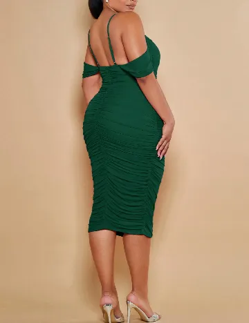 Rochie medie SHEIN CURVE, verde
