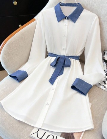 Rochie scurta SHEIN, alb
