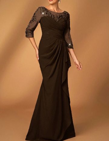 Rochie lunga SHEIN, maro