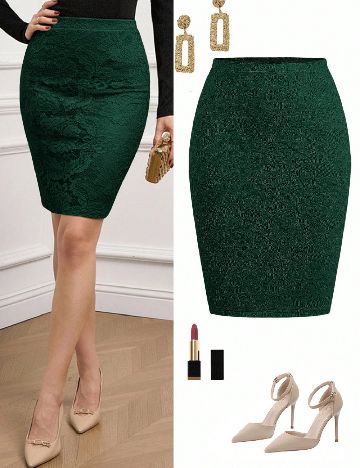 Fusta SHEIN, verde