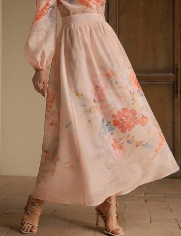 Fusta Anewsta, floral print
