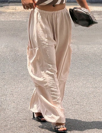 Pantaloni SHEIN, crem