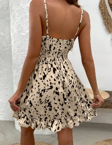 Rochie scurta SHEIN, crem