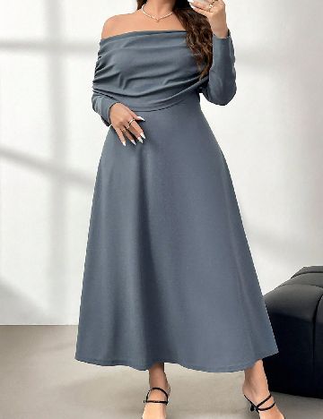 Rochie lunga SHEIN CURVE, albastru